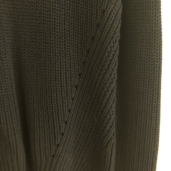 LOFT navy cable knit sweater - Picture 2 of 3